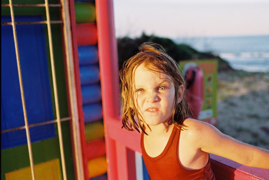 Trafalgar family photographer relaxed beach session
